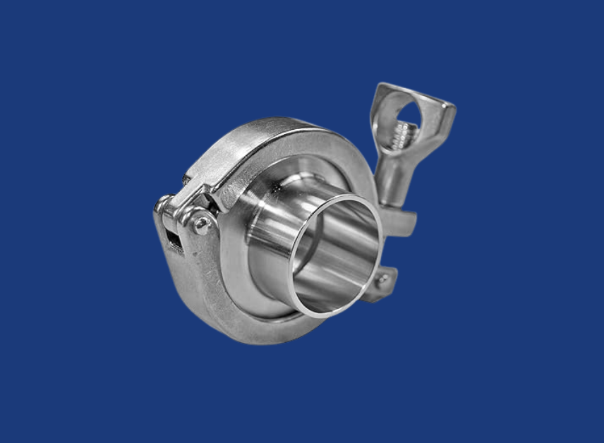SS TC CLAMP WITH SOCKET WELD FERRULE