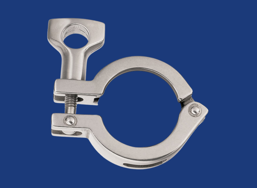 SS SMART TC CLAMP- SPORE TRAP CLAMP SLOTTED HINGE