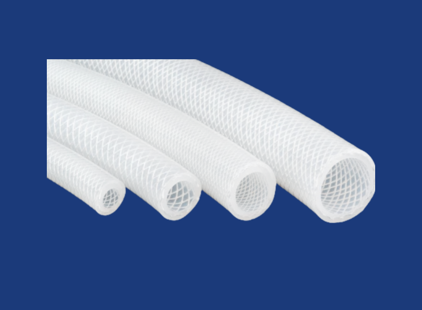 SILICONE TRANSPARENT BRAIDED TUBE