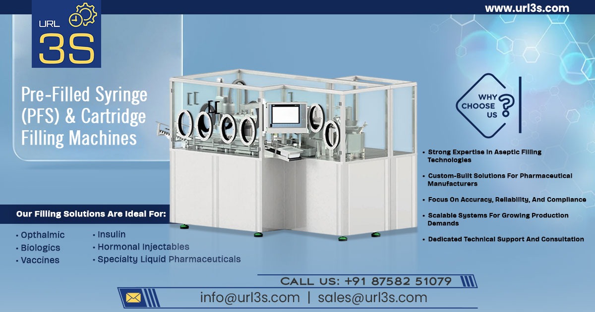 Pre-Filled Syringe and Cartridge Filling Machines in Hyderabad