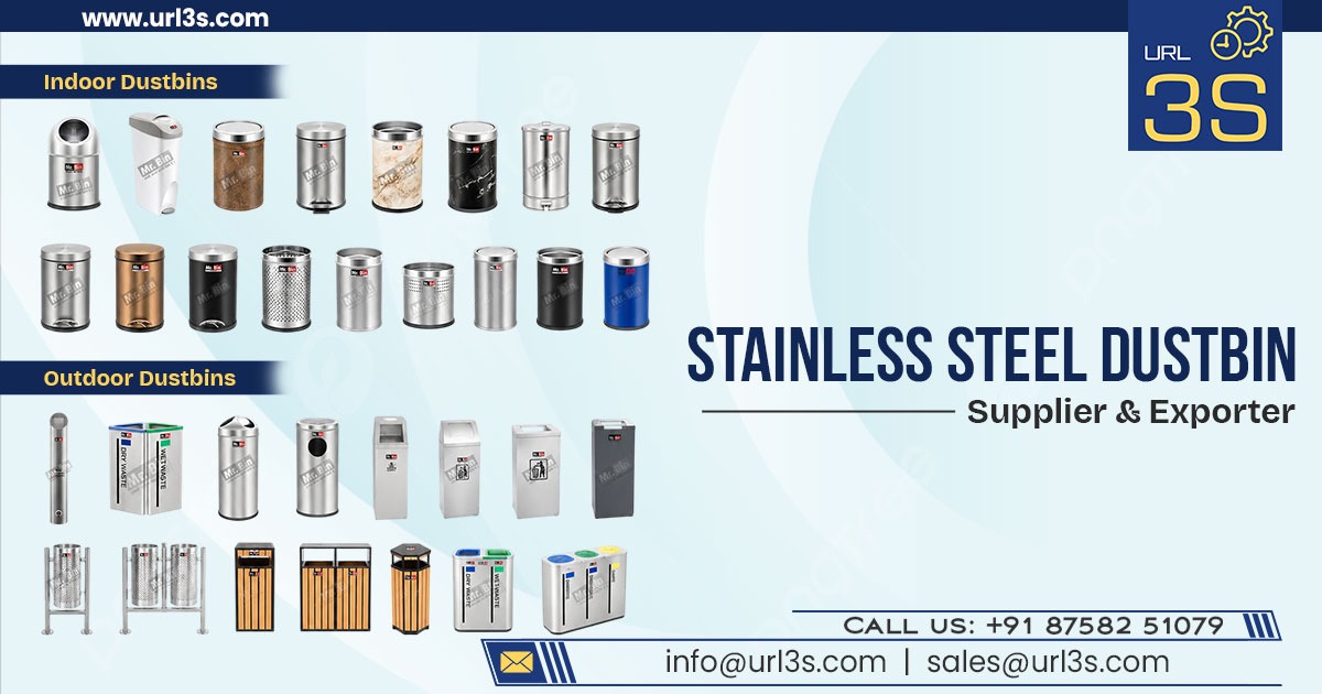 Stainless Steel Dustbin in Ahmedabad