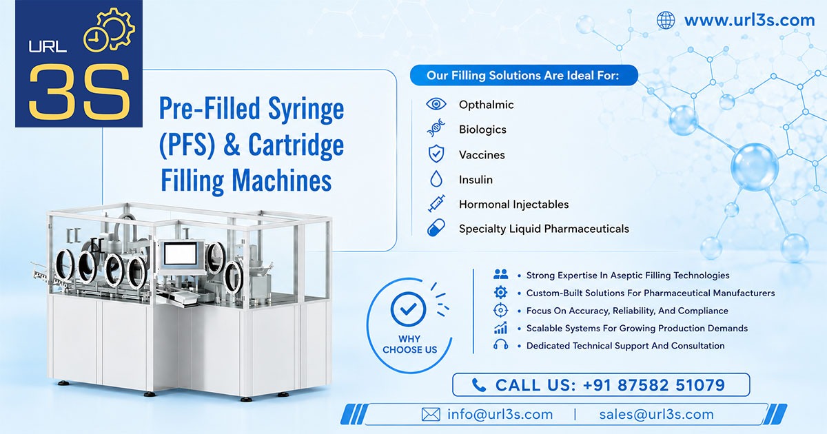 Pre-Filled Syringe and Cartridge Filling Machines in Ahmedabad