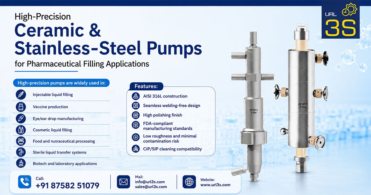 High-Precision Ceramic and Stainless-Steel Pumps in Hyderabad