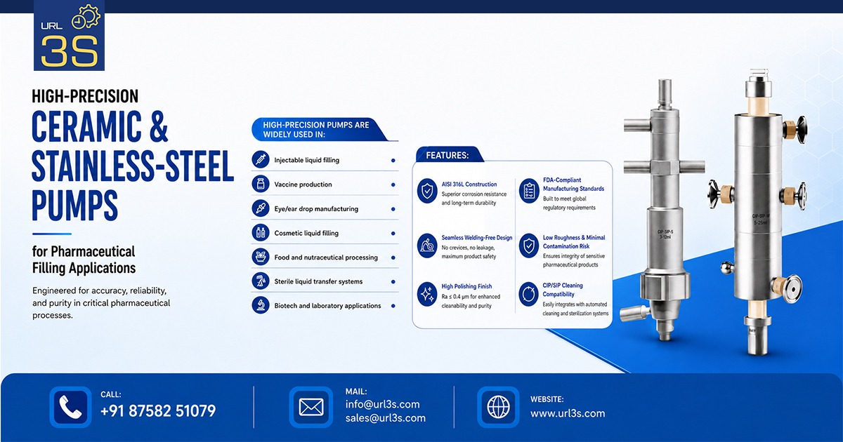 High-Precision Ceramic and Stainless-Steel Pumps in Ahmedabad