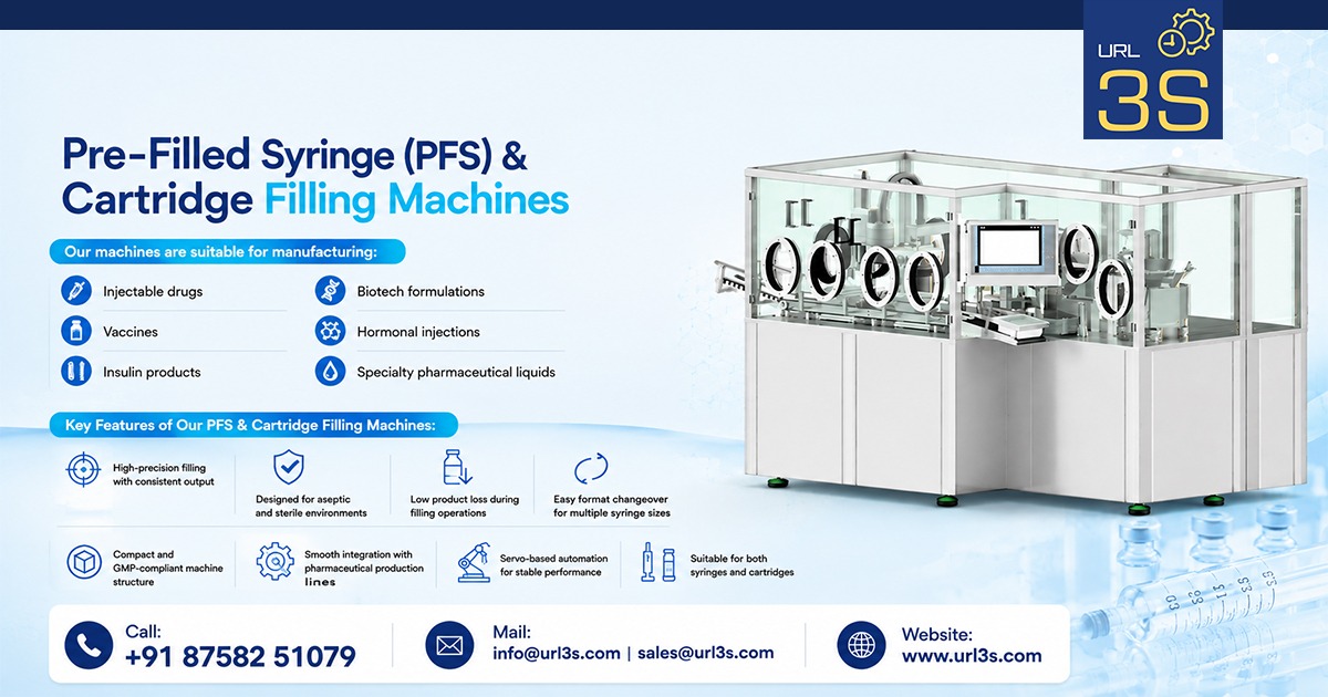 Pre-Filled Syringe and Cartridge Filling Machines in Chennai
