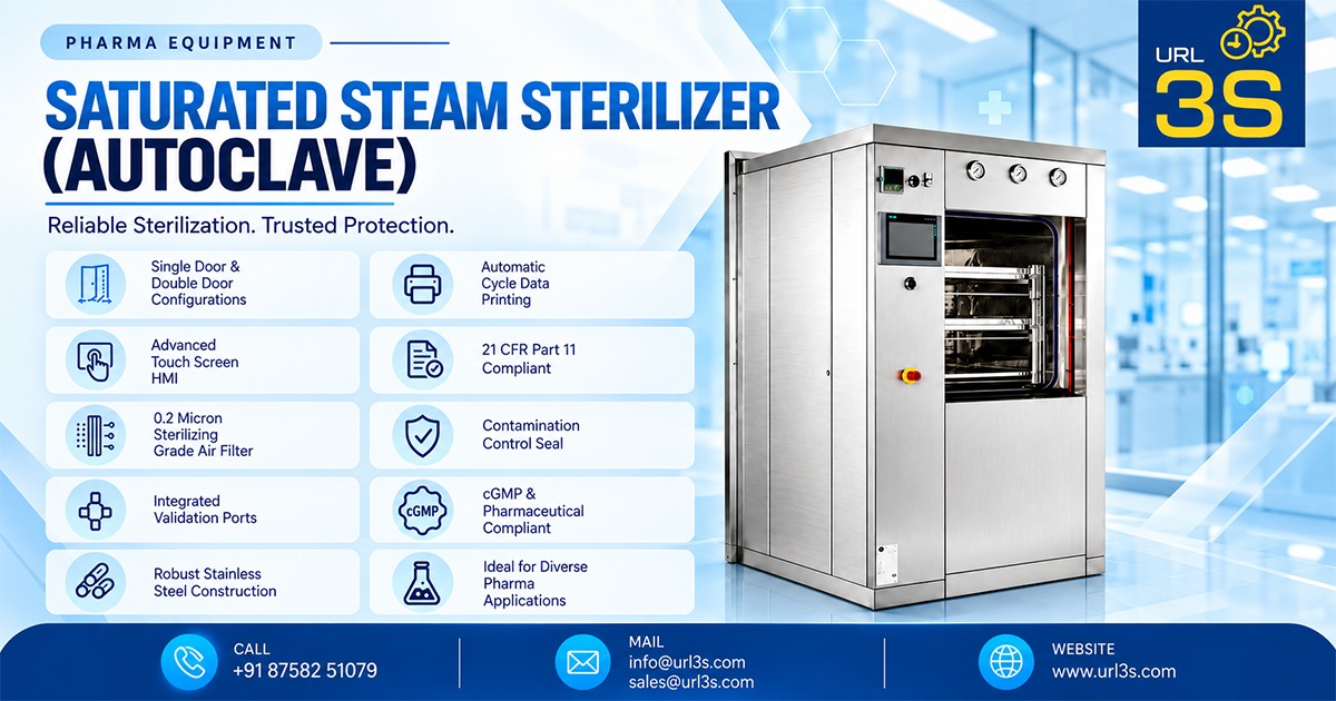 Saturated Steam Sterilizer (Autoclave) in Indore